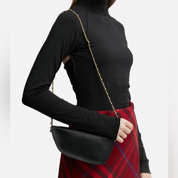 Sold-Burberry Micro Shield Sling mini bag black - Picture 11 of 11